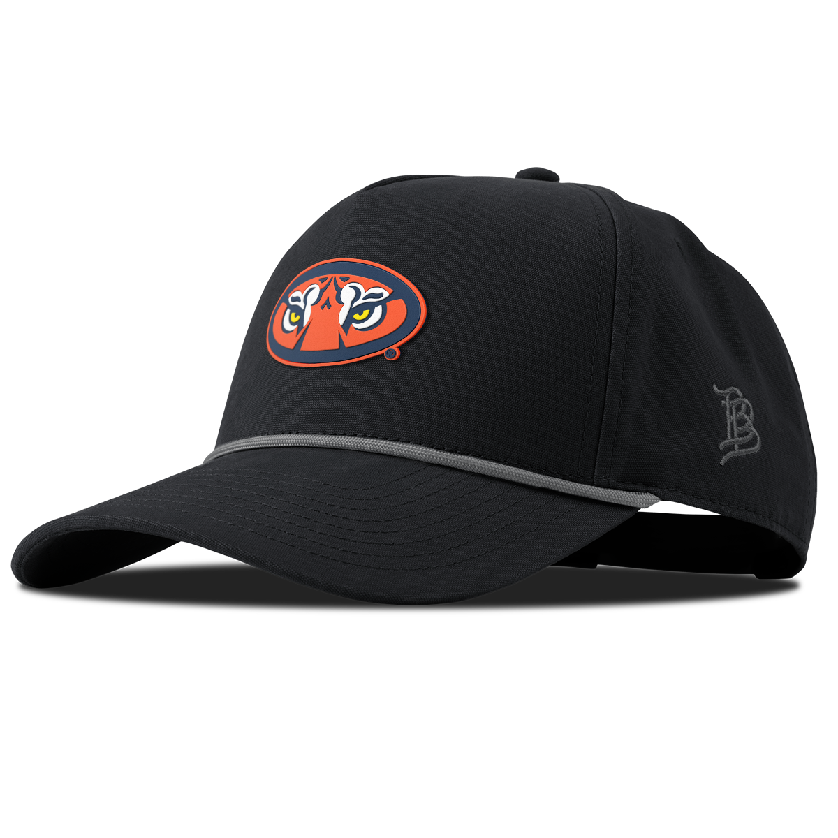 Auburn University "Auburn Tiger Eyes" Curved Canvas 5 Panel Rope Vintage Black