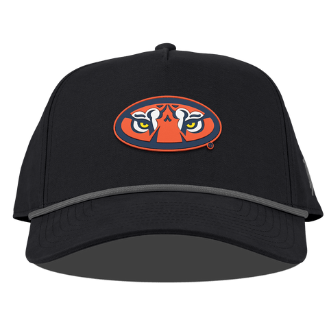 Auburn University "Auburn Tiger Eyes" Curved Canvas 5 Panel Rope Vintage Black