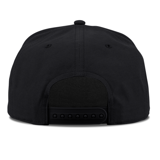 Kansas State University "Vintage Kansas State Wildcat" Curved Canvas 5 Panel Rope Vintage Black