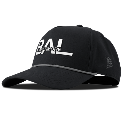 City Block Baltimore Curved Canvas 5 Panel Rope Vintage Black