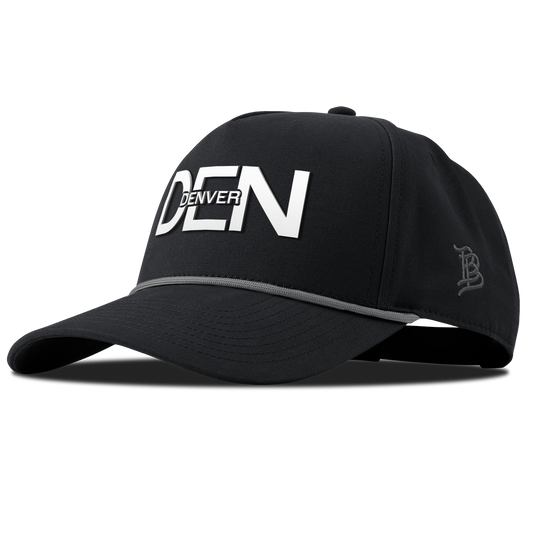 City Block Denver Curved Canvas 5 Panel Rope Vintage Black