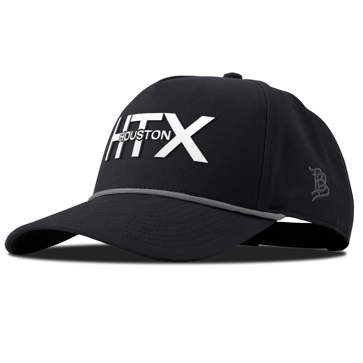 City Block Houston (HTX) Curved Canvas 5 Panel Rope Vintage Black