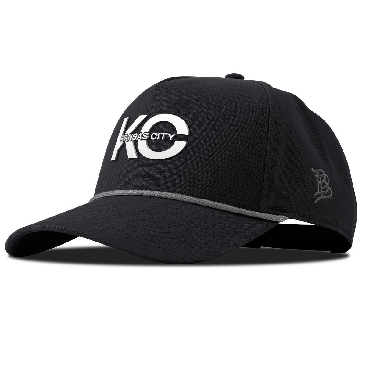 City Block Kansas City Curved Canvas 5 Panel Rope Vintage Black