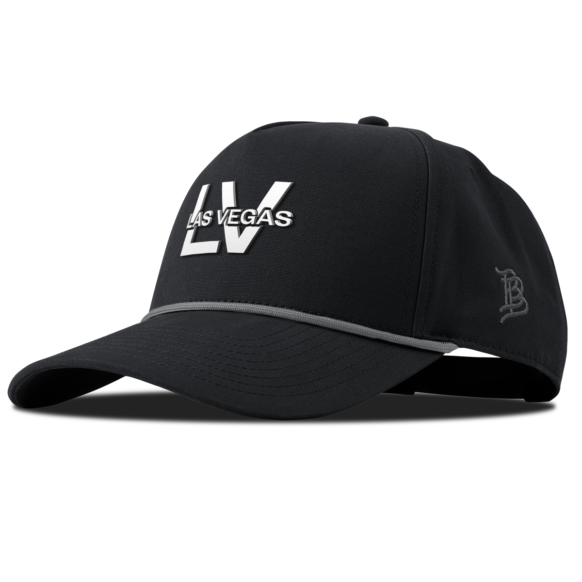 City Block Las Vegas (LV) Curved Canvas 5 Panel Rope Vintage Black