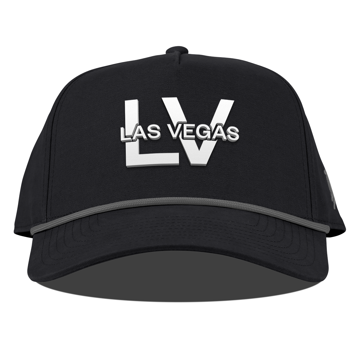 City Block Las Vegas (LV) Curved Canvas 5 Panel Rope Vintage Black