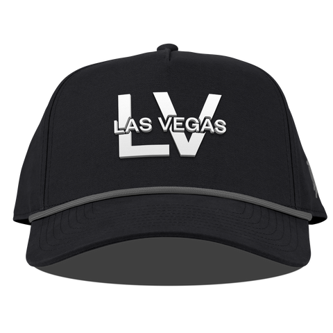 City Block Las Vegas (LV) Curved Canvas 5 Panel Rope Vintage Black