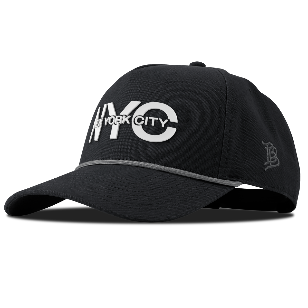 City Block New York Canvas 5 Panel Rope Vintage Black