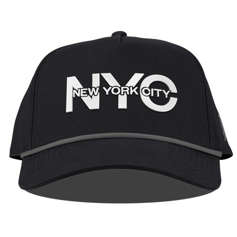 City Block New York Canvas 5 Panel Rope Vintage Black