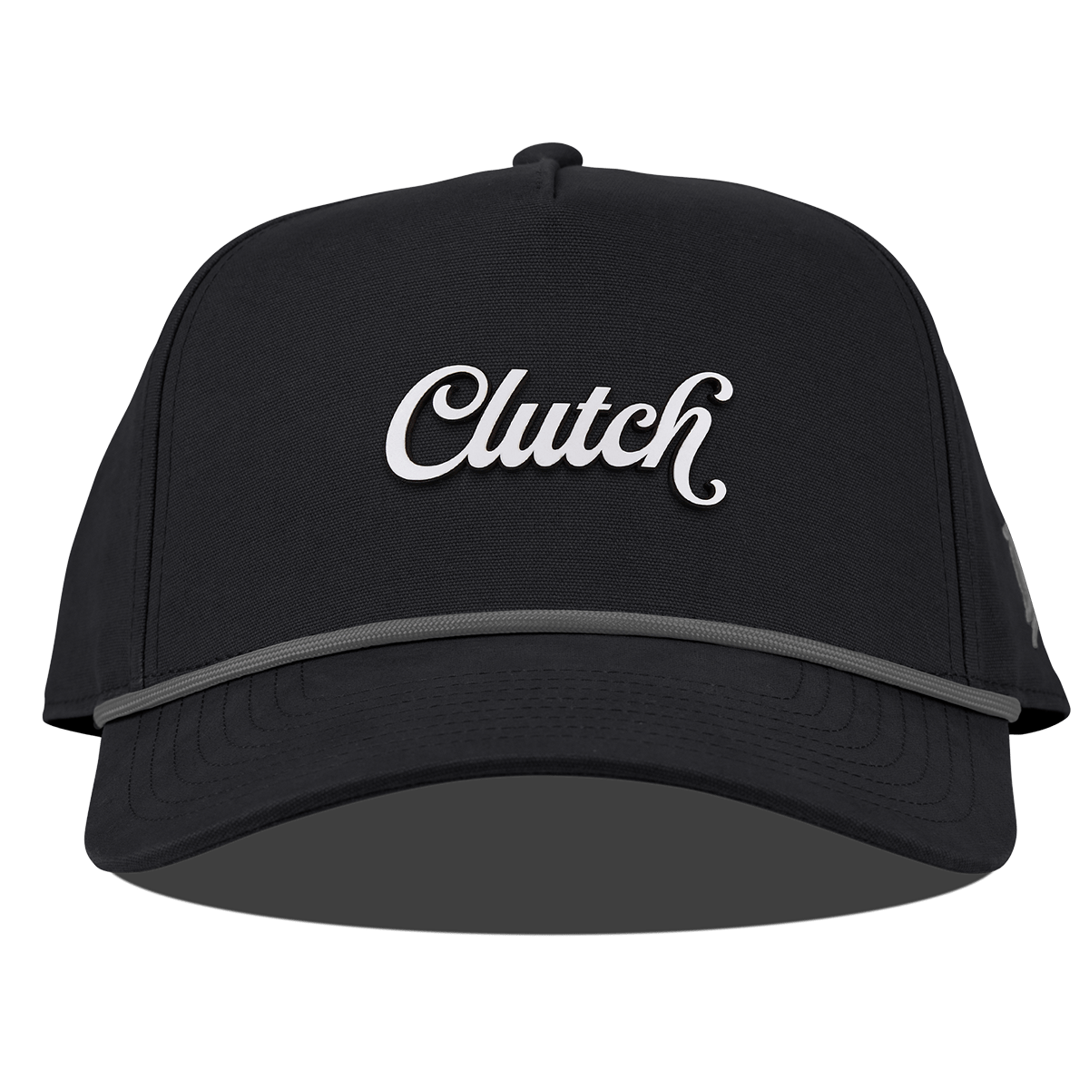 Clutch Script Curved Canvas 5 Panel Rope Vintage Black