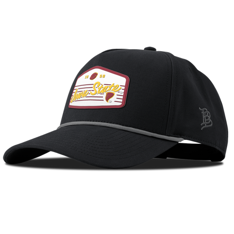 Iowa State University "Cyclones Football" Curved Canvas 5 Panel Rope Vintage Black