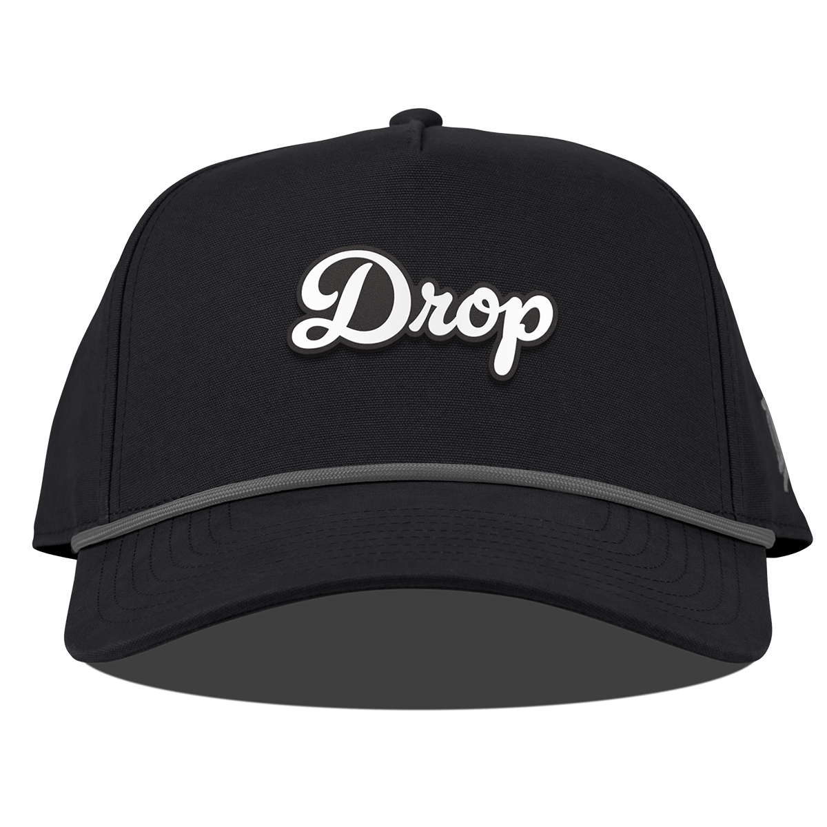 Drop Script Curved Canvas 5 Panel Rope Vintage Black