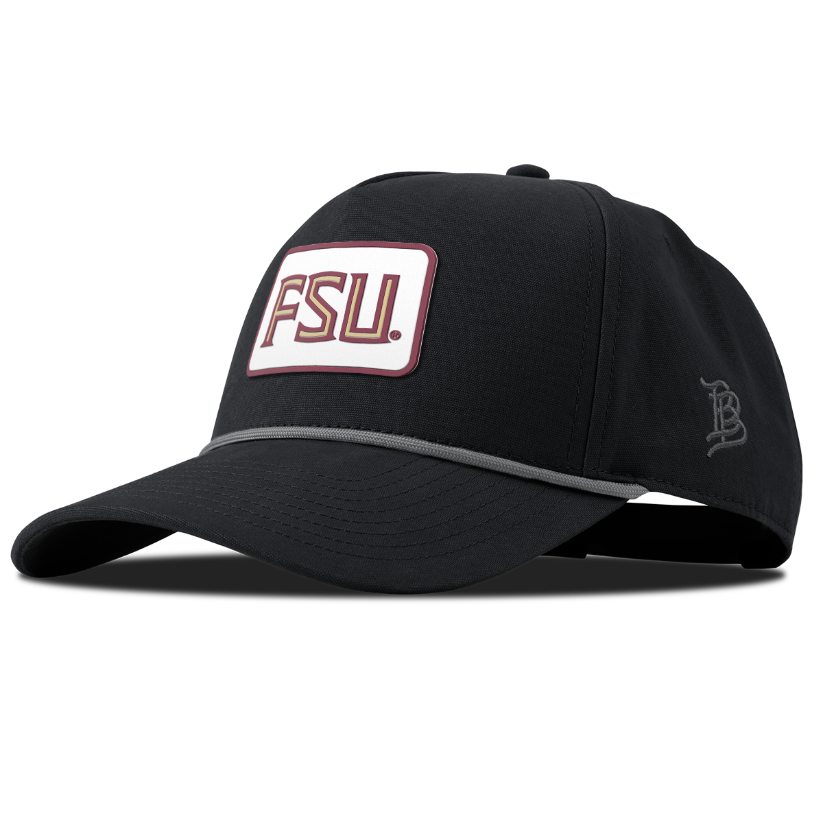 Florida State University "FSU Badge" Curved Canvas 5 Panel Rope Vintage Black