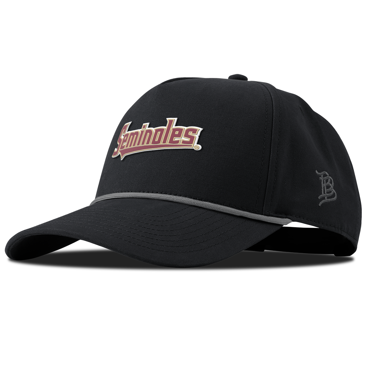 Florida State University "FSU Seminoles Block" Curved Canvas 5 Panel Rope Vintage Black