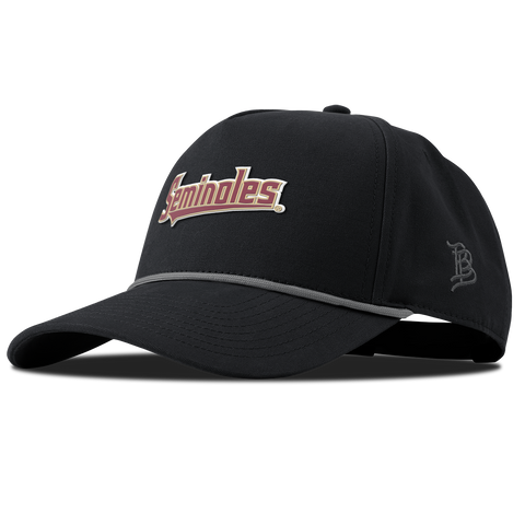 Florida State University "FSU Seminoles Block" Curved Canvas 5 Panel Rope Vintage Black