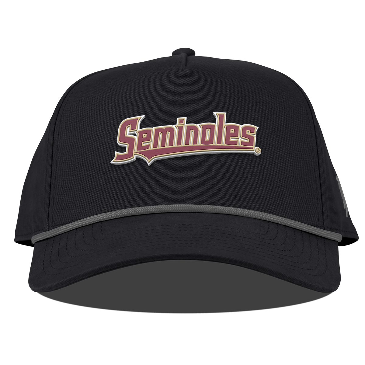 Florida State University "FSU Seminoles Block" Curved Canvas 5 Panel Rope Vintage Black