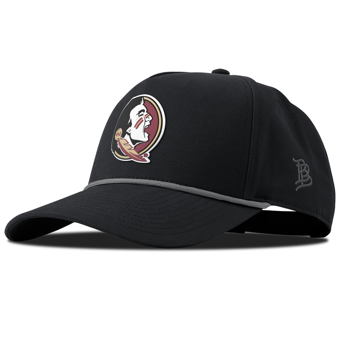 Florida State University "FSU Team Logo" Curved Canvas 5 Panel Rope Vintage Black