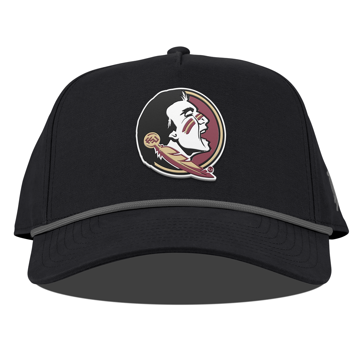 Florida State University "FSU Team Logo" Curved Canvas 5 Panel Rope Vintage Black