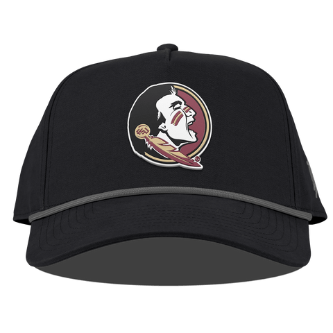 Florida State University "FSU Team Logo" Curved Canvas 5 Panel Rope Vintage Black