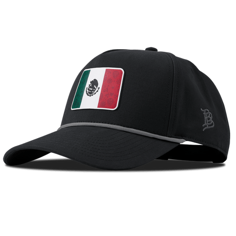 Fiesta Flag Curved Canvas 5 Panel Rope Vintage Black