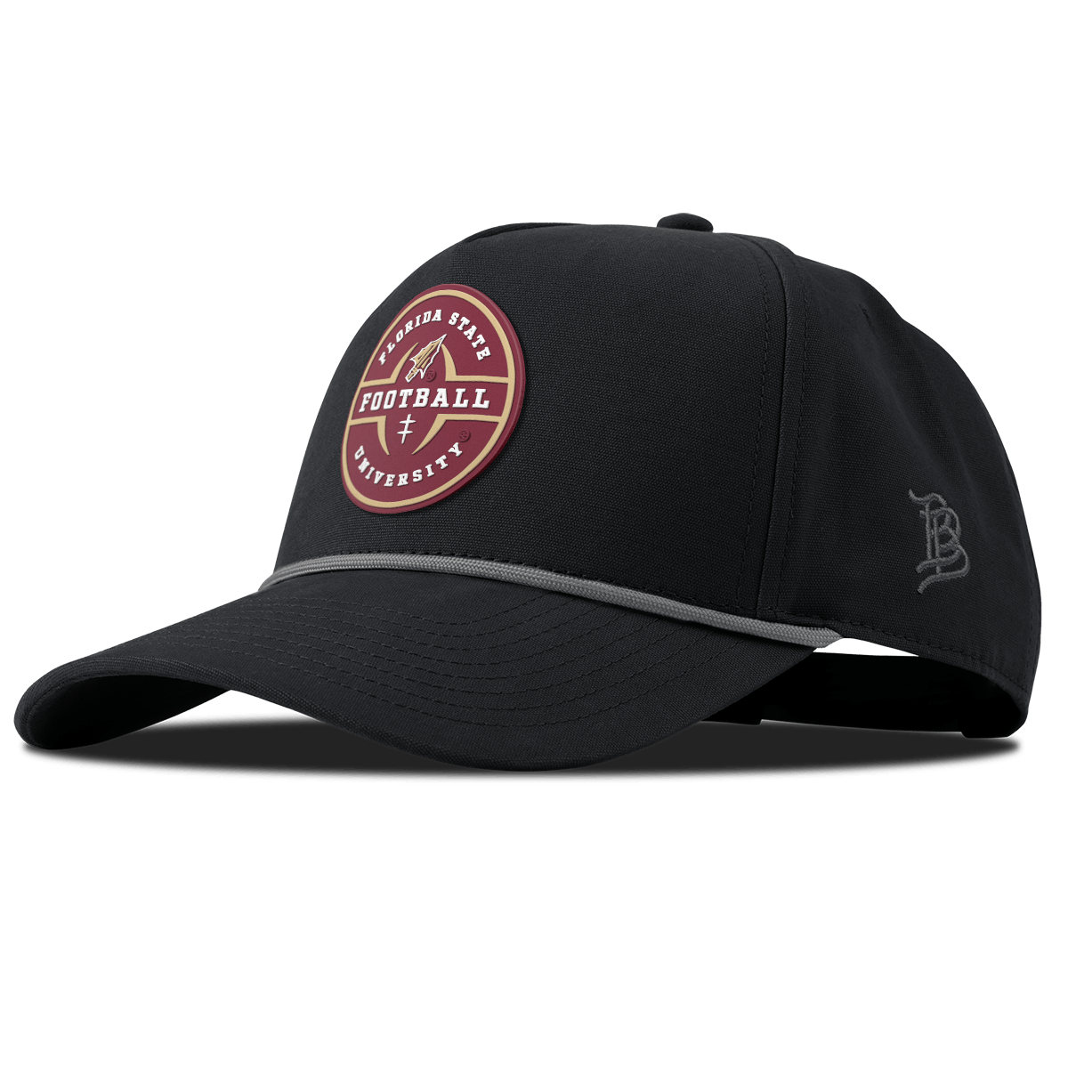 Florida State University "Florida State Football Legacy" Curved Canvas 5 Panel Rope Vintage Black