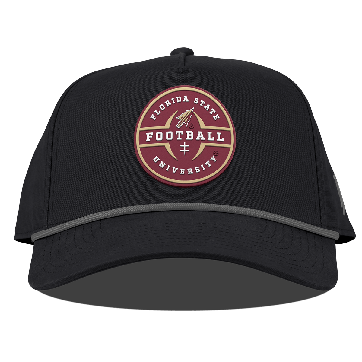 Florida State University "Florida State Football Legacy" Curved Canvas 5 Panel Rope Vintage Black