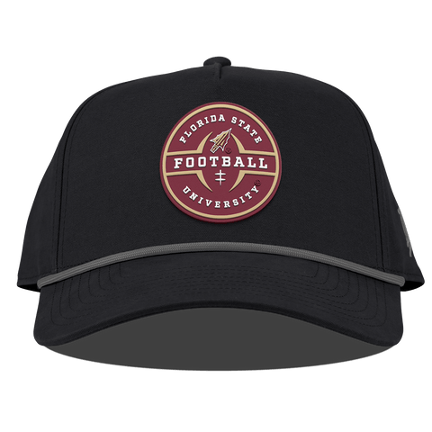 Florida State University "Florida State Football Legacy" Curved Canvas 5 Panel Rope Vintage Black