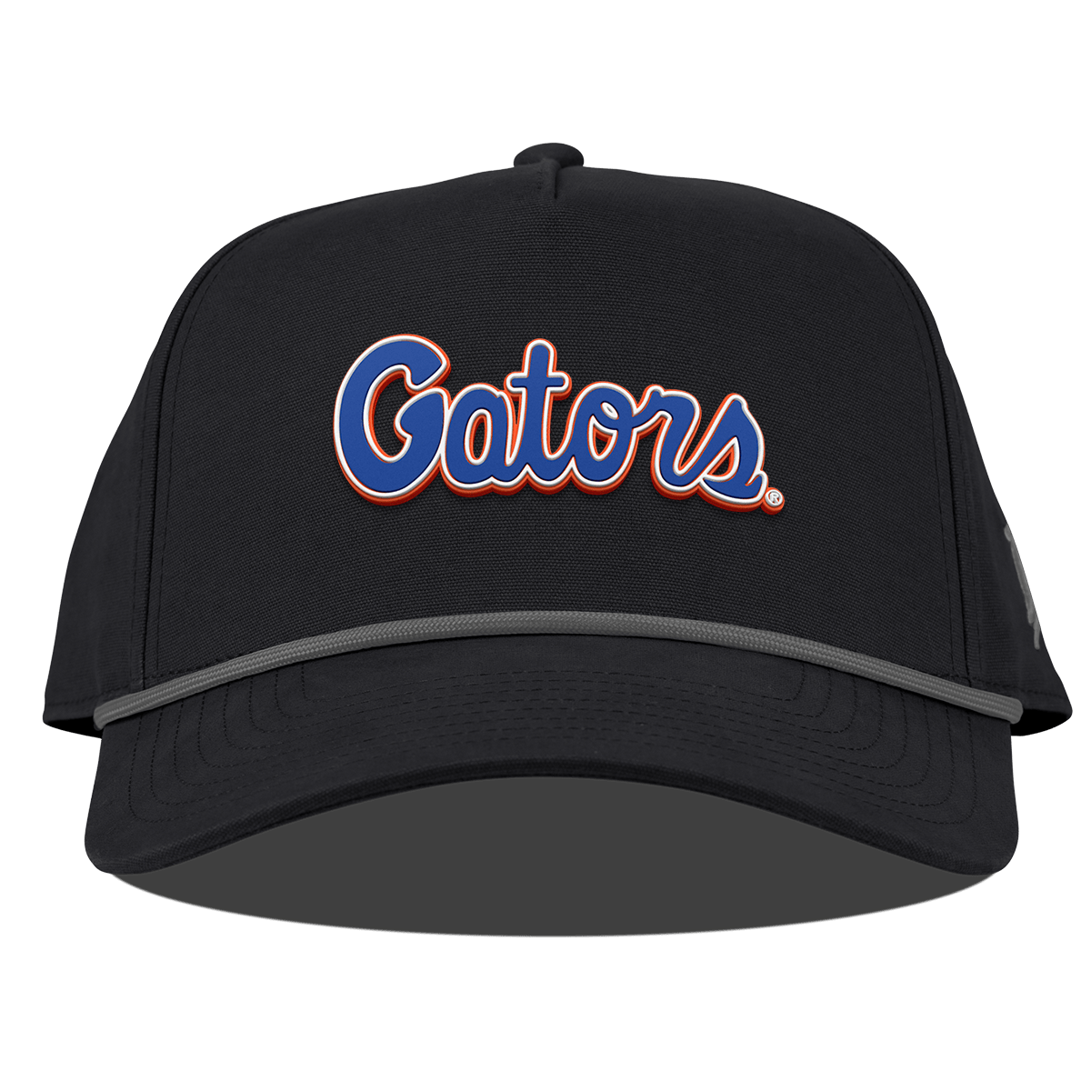 University of Florida "Gator Script" Curved Canvas 5 Panel Rope Vintage Black
