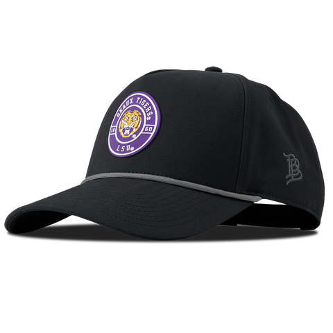Louisiana State University "Geaux LSU Tigers" Curved Canvas 5 Panel Rope Vintage Black