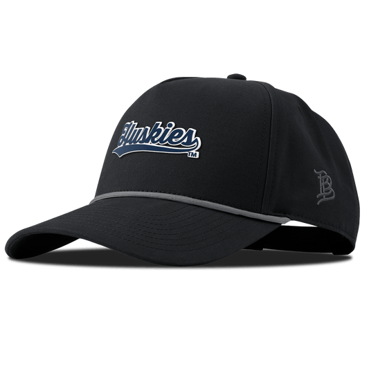 University of Connecticut "Huskies Script" Curved Canvas 5 Panel Rope Vintage Black