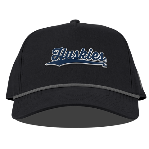 University of Connecticut "Huskies Script" Curved Canvas 5 Panel Rope Vintage Black