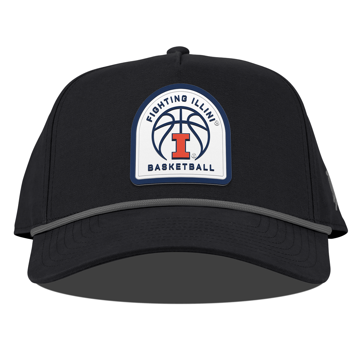 University of Illinois "Illinois Basketball" Curved Canvas 5 Panel Rope Vintage Black