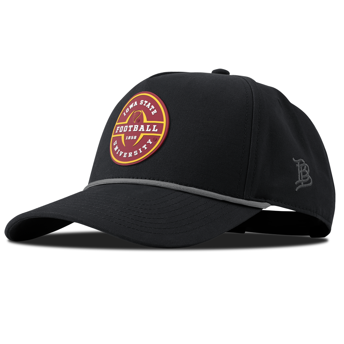 Iowa State University "Iowa State Football Legacy" Curved Canvas 5 Panel Rope Vintage Black