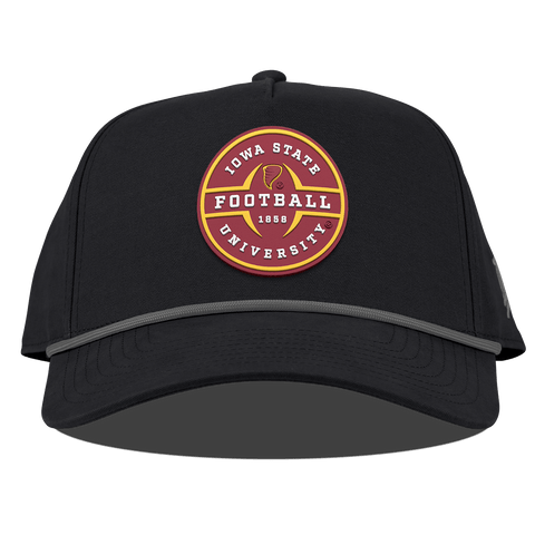 Iowa State University "Iowa State Football Legacy" Curved Canvas 5 Panel Rope Vintage Black
