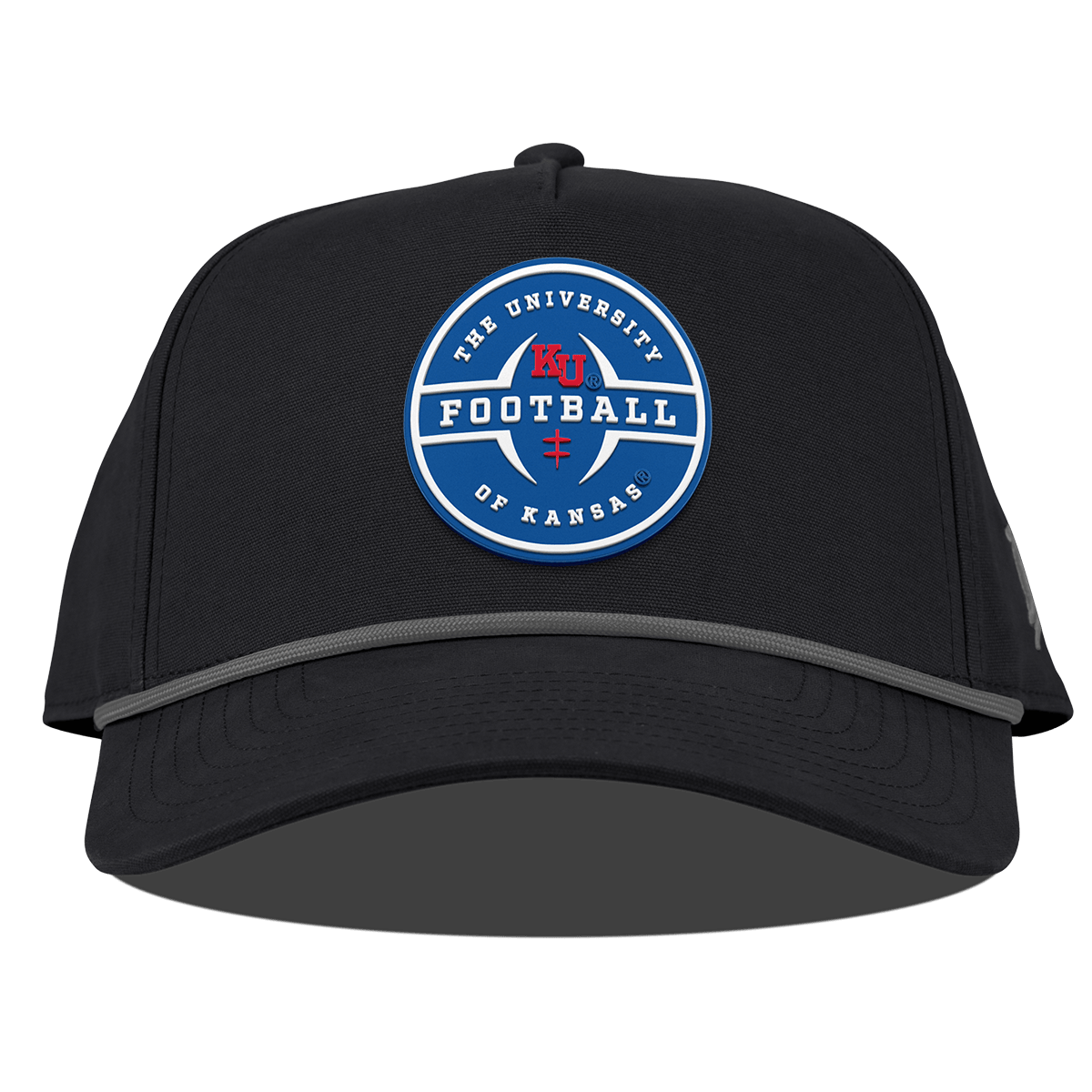 University of Kansas "Kansas Football Legacy" Curved Canvas 5 Panel Rope Vintage Black
