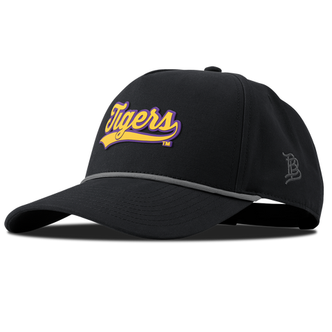 Louisiana State University "LSU Tigers Script" Curved Canvas 5 Panel Rope Vintage Black