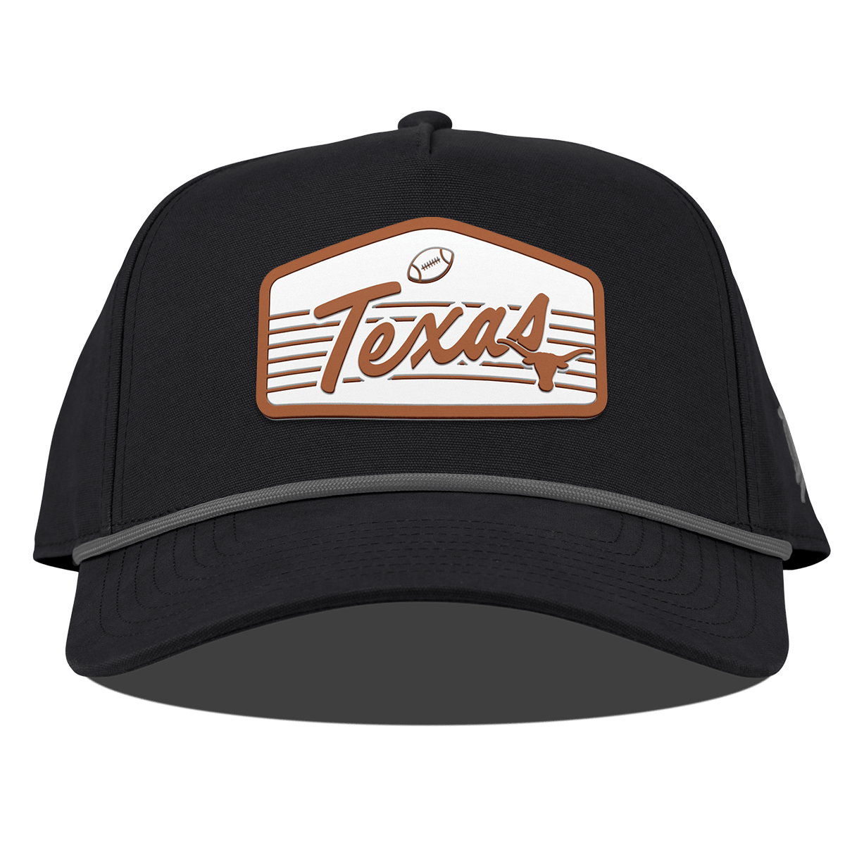 University of Texas "Longhorns Football" Legacy Curved Canvas 5 Panel Rope Vintage Black