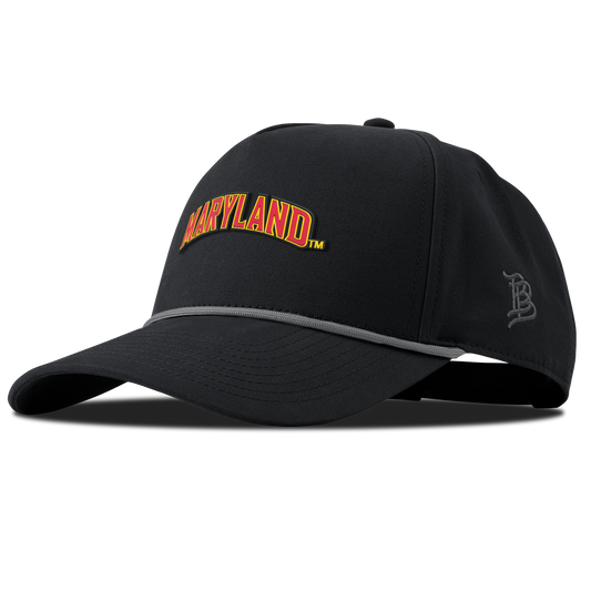 University of Maryland "Maryland Block" Curved Canvas 5 Panel Rope Vintage Black