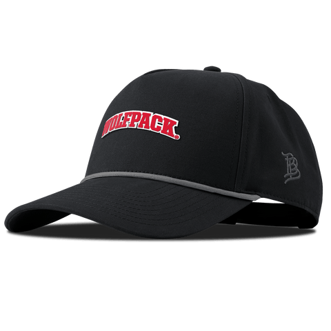 North Carolina State "NC State Wolfpack" Curved Canvas 5 Panel Rope Vintage Black