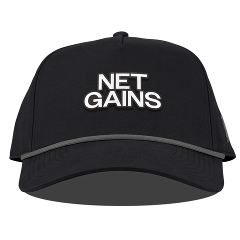 Net Gains Curved Canvas 5 Panel Rope Vintage Black