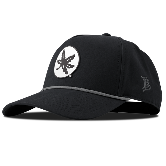 Ohio State University "OSU Buckeye Logo" Curved Canvas 5 Panel Rope Vintage Black