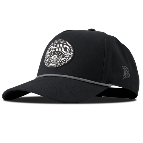 Ohio Traveler Curved Canvas 5 Panel Rope Vintage Black