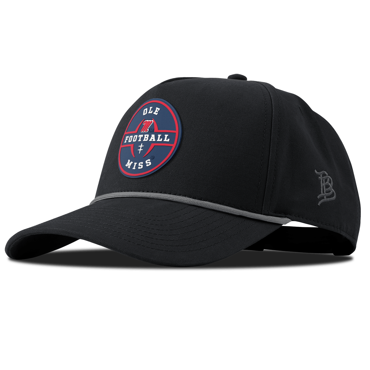 University of Mississippi "Ole Miss Football Legacy" Curved Canvas 5 Panel Rope Vintage Black