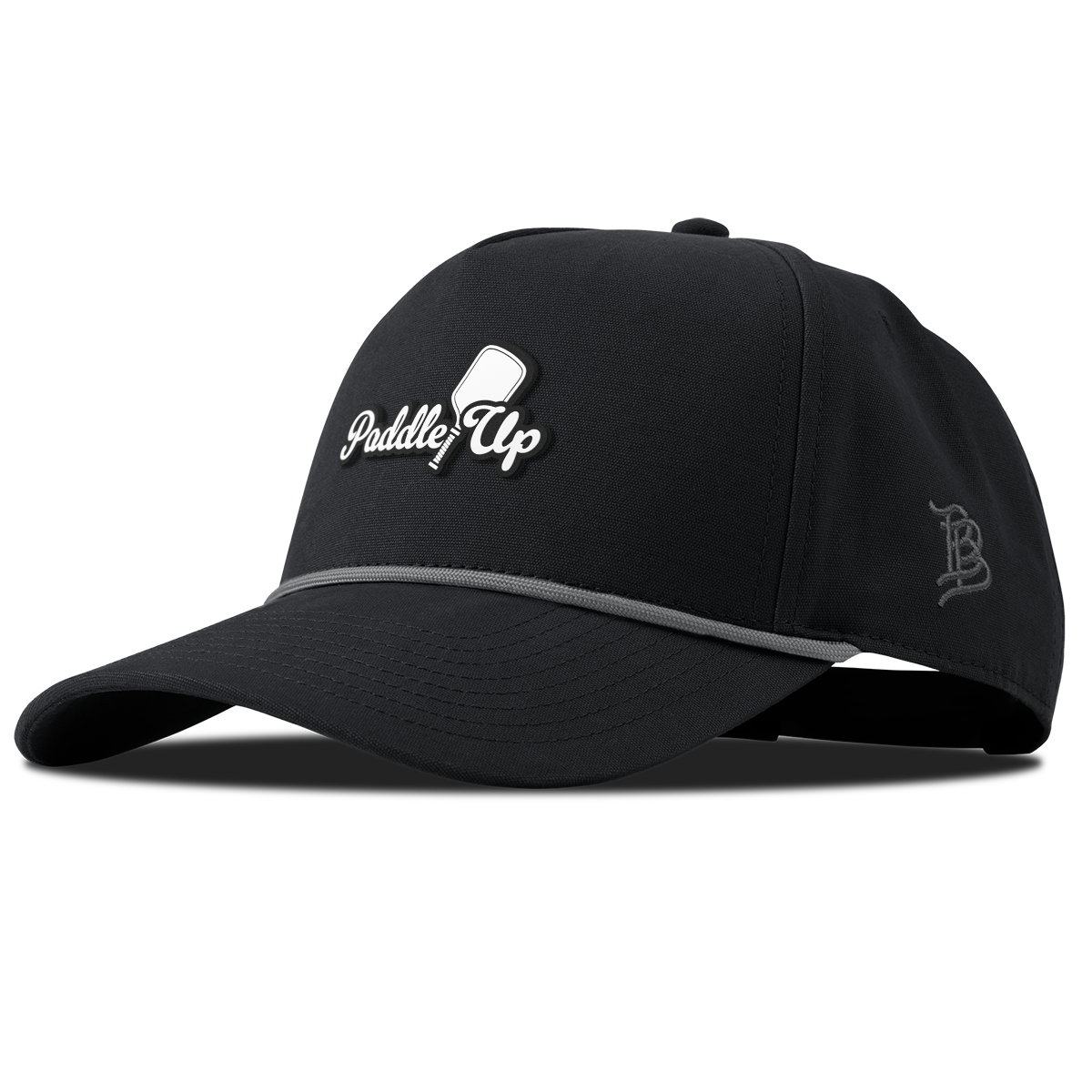 Paddle Up Curved Canvas 5 Panel Rope Vintage Black