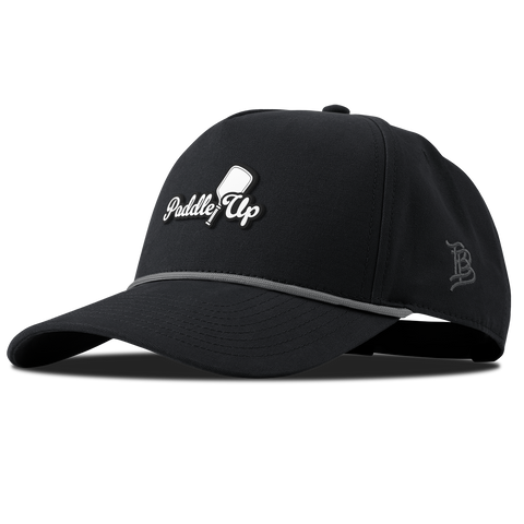 Paddle Up Curved Canvas 5 Panel Rope Vintage Black