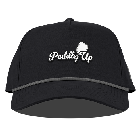 Paddle Up Curved Canvas 5 Panel Rope Vintage Black