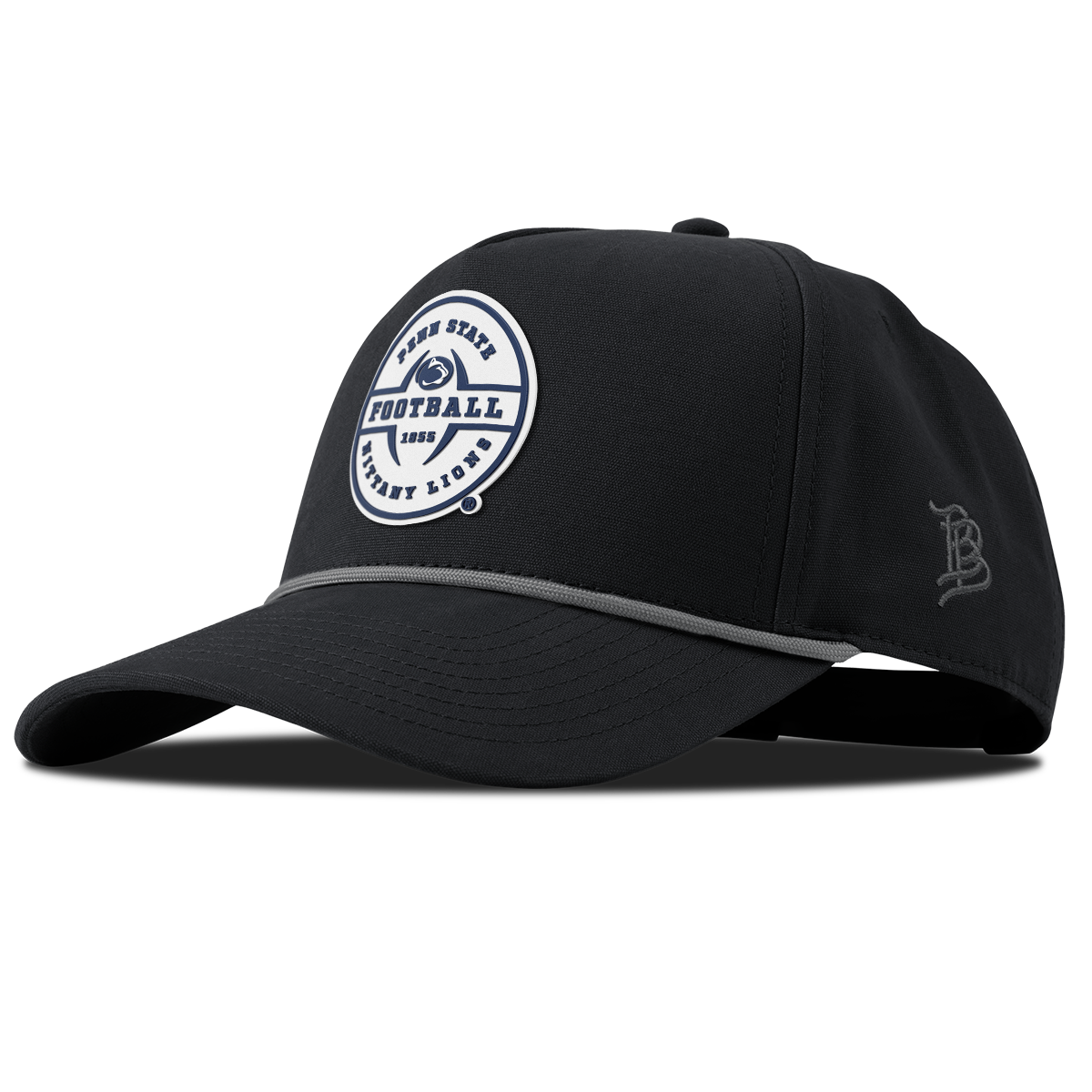 Penn State University "Nittany Lions Football" Curved Canvas 5 Panel Rope Vintage Black