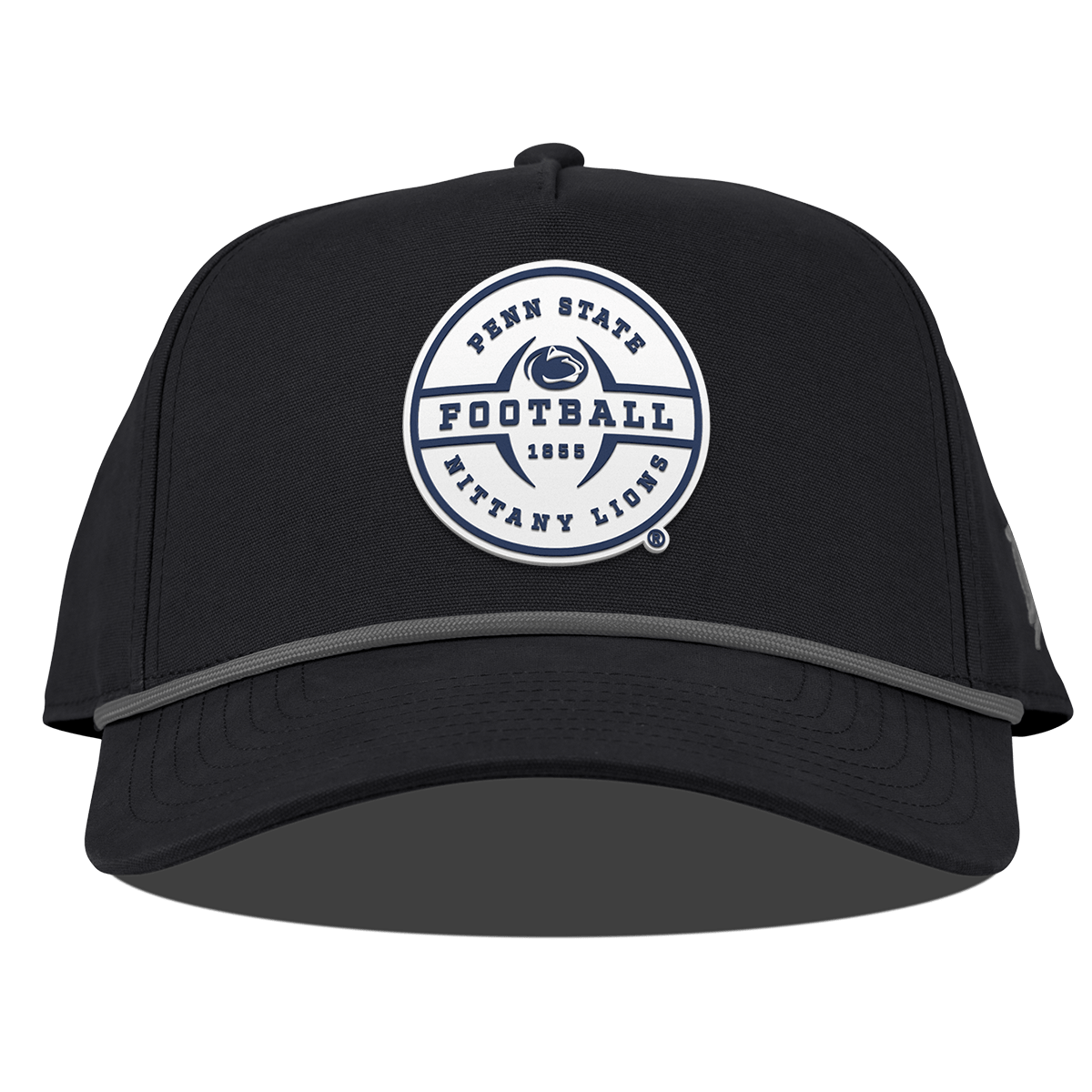 Penn State University "Nittany Lions Football" Curved Canvas 5 Panel Rope Vintage Black