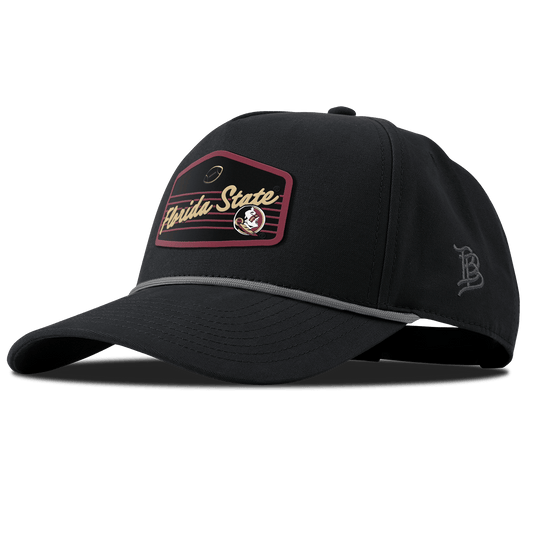 Florida State University "Seminole Football" Curved Canvas 5 Panel Rope Vintage Black