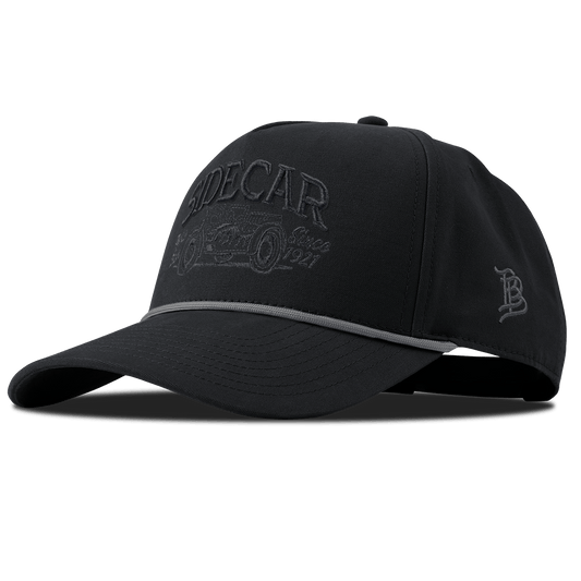 Sidecar Moto Bar Curved Canvas 5 Panel Rope Back Vintage Black