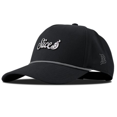 Sliced Script Curved Canvas 5 Panel Rope Vintage Black